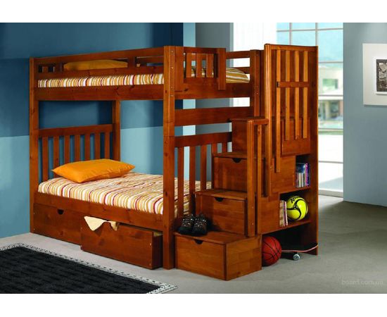 Двухъярусная кровать из массива дерева Марк, КОД:VMK267, images №4, magsale.ru