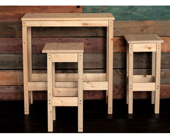 Барный стол из массива сосны Куба, КОД:GM3496, images №6, magsale.ru