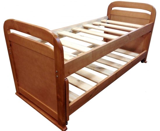 Двухъярусная раздвижная кровать из сосны Мурзилка, КОД:VMK327, images №4, magsale.ru