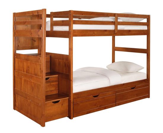 Двухъярусная кровать из массива сосны Тандем-2, КОД:VMK173, images №3, magsale.ru