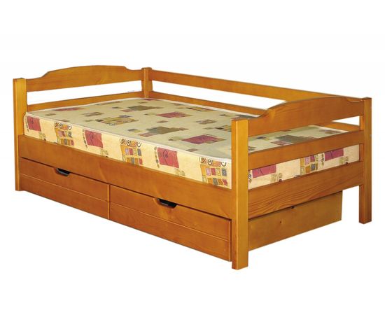 Детская кровать с ящиками из сосны Лицей плюс, КОД:VMK239, images №1, magsale.ru