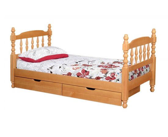 Кровать с ящиками из сосны Смайл, КОД:VMK200, images №1, magsale.ru