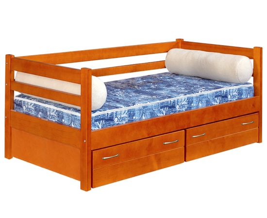 Кровать-диван из сосны с ящиками №4, КОД:VMK242, images №1, magsale.ru