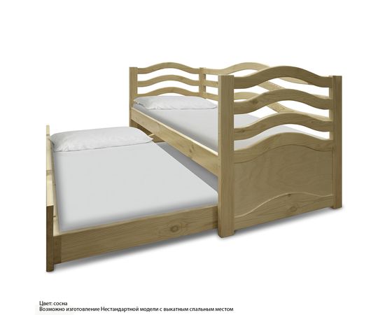 Кровать-тахта из сосны Бриз, КОД:VMK165, images №4, magsale.ru