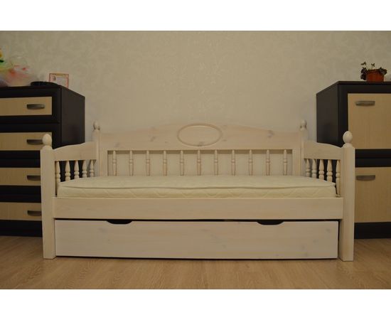 Детская кровать-тахта из сосны Уют-2 с ящиками, КОД:VMK337, images №6, magsale.ru