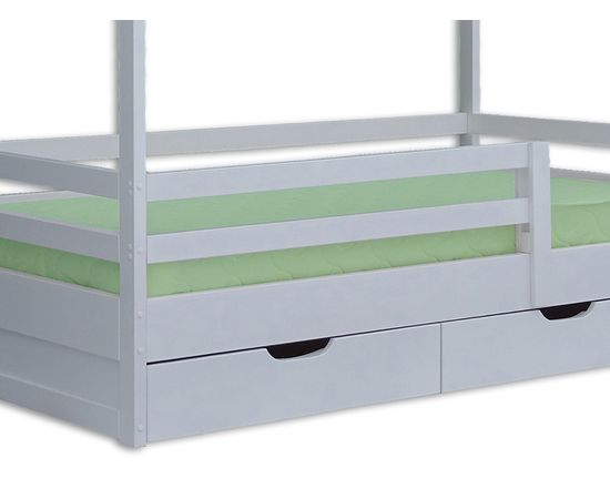 Кровать из массива сосны Домик №1 с ящиками, КОД:VMK326, images №2, magsale.ru