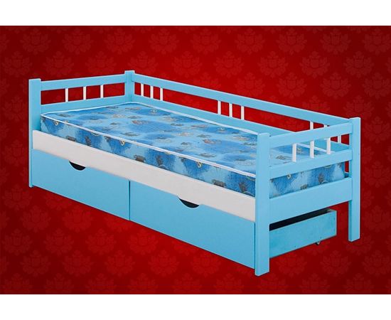 Детская кровать с ящиками из сосны Фрегат, КОД:VMK354, images №2, magsale.ru