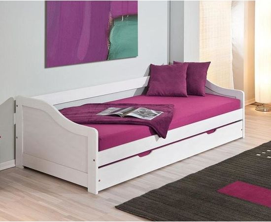 Детская кровать из сосны с выкатным местом Янина-3, КОД:VMK403, images №2, magsale.ru