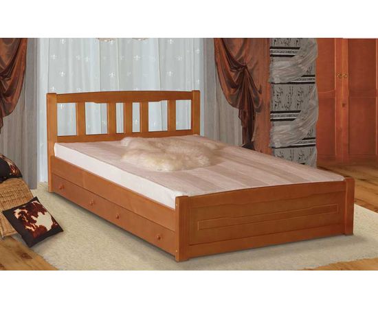 Кровать из массива дерева Актиния с ящиками, КОД:VMK138, images №2, magsale.ru