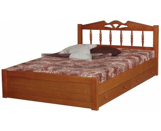 Кровать из массива дерева Азалия с ящиками, КОД:VMK207, images №1, magsale.ru