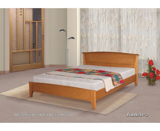 Кровать из массива дерева Бинго-2, КОД:VMK129, images №2, magsale.ru