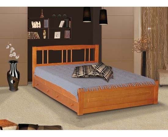 Кровать из массива Амадина с ящиками, КОД:VMK142, images №2, magsale.ru