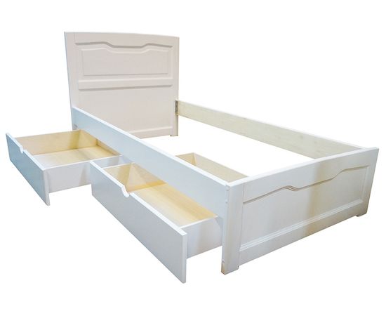 Кровать из массива Ариэль-2 с ящиками, КОД:VMK161, images №3, magsale.ru