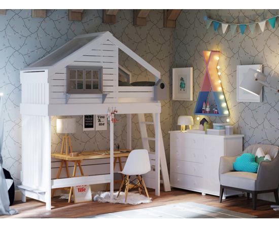 Кровать-чердак из массива сосны Гнездышко, КОД:VTS3166, images №4, magsale.ru Кровать-чердак из массива сосны Гнездышко, КОД:VTS3166, images №4, magsale.ru