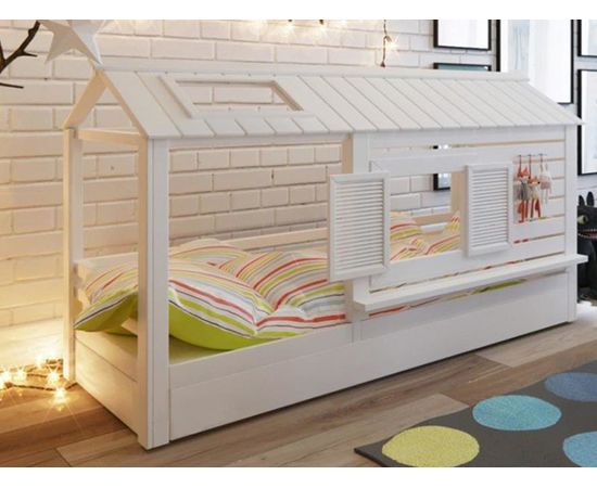 Детская кровать домик из массива сосны Шале, КОД:VTS3168, images №2, magsale.ru