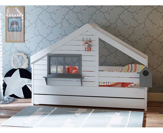 Детская кровать домик из массива сосны №59 Лайк, КОД:VTS3171, images №3, magsale.ru