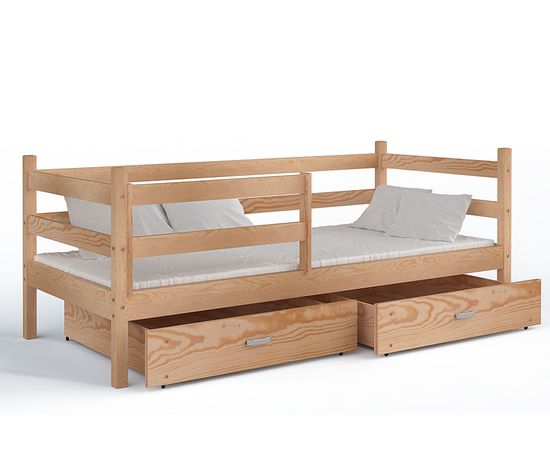 Детская кровать из массива сосны Кадет Люкс, КОД:VTS3132, images №1, magsale.ru