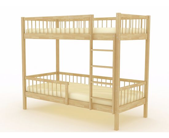 Двухъярусная кровать из массива сосны Винни, КОД:VTS3108, images №1, magsale.ru
