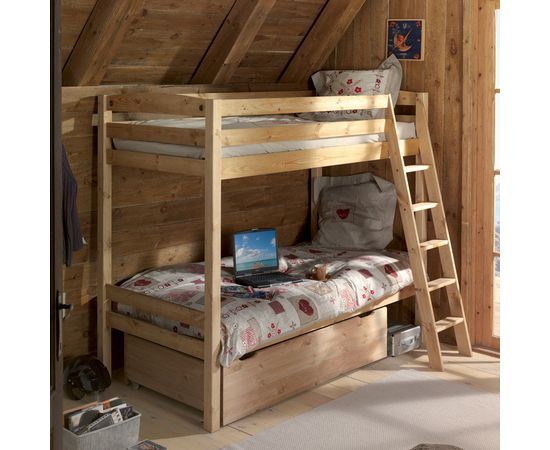 Двухъярусная кровать из массива сосны Кадет-3, КОД:VTS3098, images №2, magsale.ru