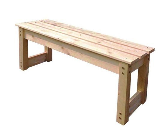 Лавка садовая из массива 150 см, КОД:GM3547, images №2, magsale.ru