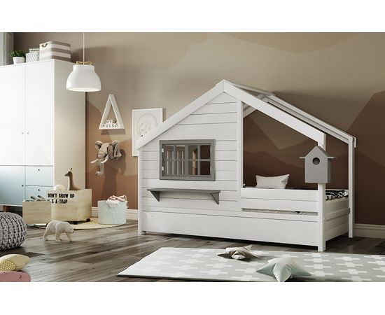 Детская кровать домик из массива сосны №59 Лайк, КОД:VTS3171, images №4, magsale.ru