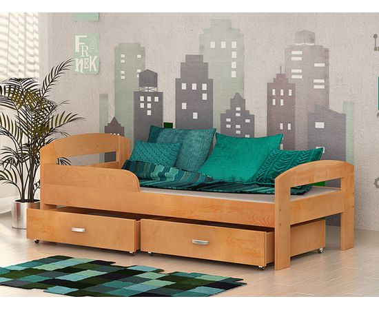 Детская кровать из массива сосны Сона, КОД:VTS3141, images №5, magsale.ru