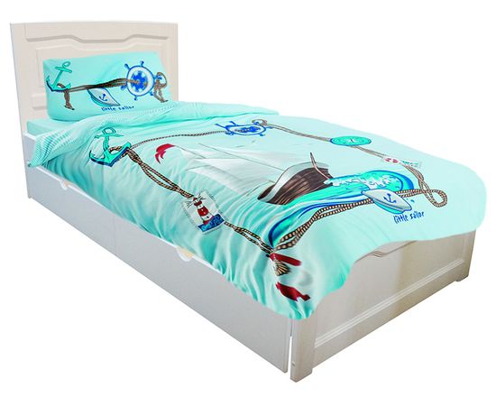 Кровать из массива Ариэль-2 с ящиками, КОД:VMK161, images №1, magsale.ru