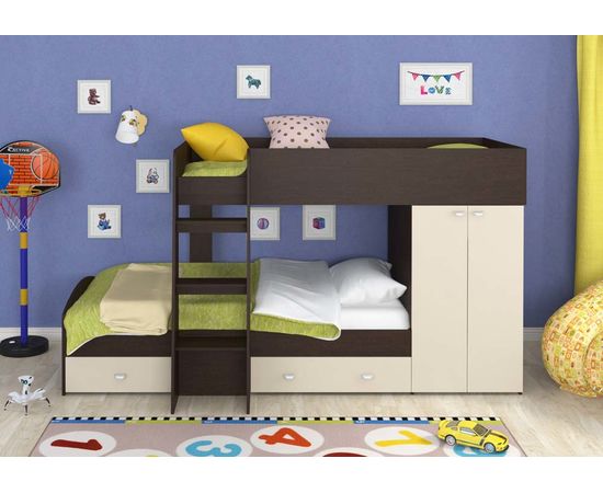 Двухъярусная кровать Golden Kids-2, КОД:4S-GК02, images №1, magsale.ru