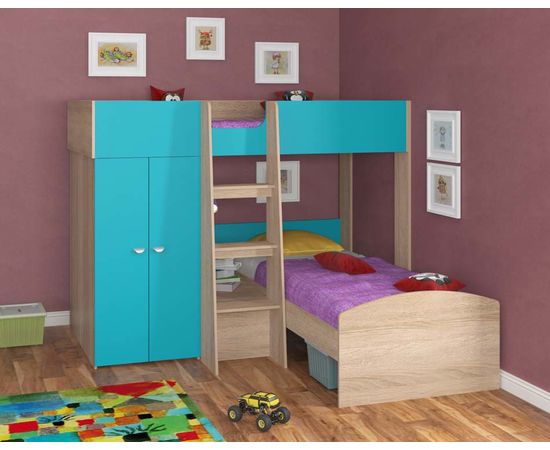 Двухъярусная кровать Golden Kids 4, КОД:4S-GК04, images №15, magsale.ru