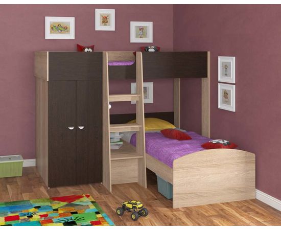 Двухъярусная кровать Golden Kids 4, КОД:4S-GК04, images №14, magsale.ru