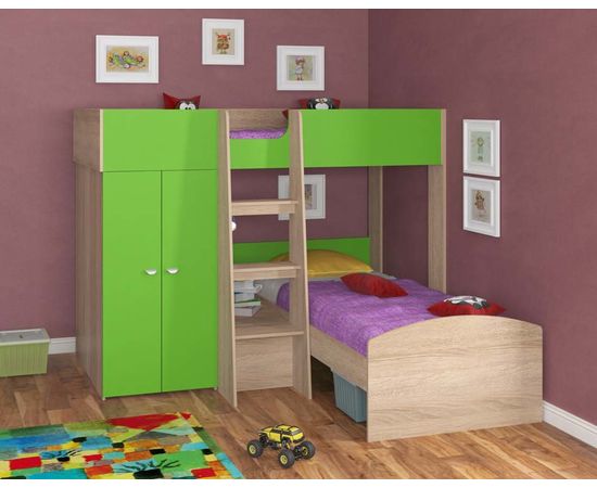 Двухъярусная кровать Golden Kids 4, КОД:4S-GК04, images №16, magsale.ru