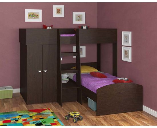 Двухъярусная кровать Golden Kids 4, КОД:4S-GК04, images №3, magsale.ru