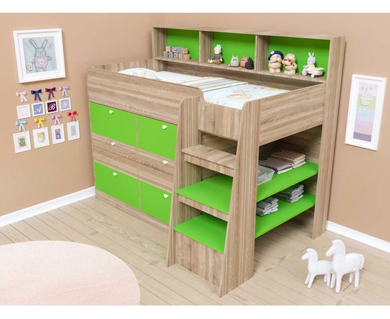 Кровать-чердак Golden Kids 9, КОД:4S-GК09, images №20, magsale.ru