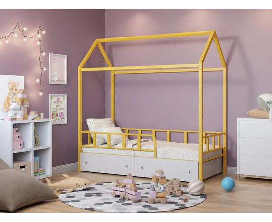 Кровать-домик Риччи с ящиками, КОД:4s-richi/y, images №7, magsale.ru