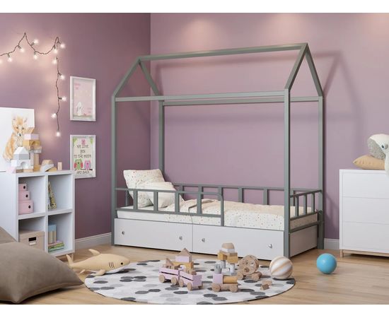 Кровать-домик Риччи с ящиками, КОД:4s-richi/y, images №9, magsale.ru