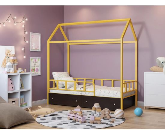 Кровать-домик Риччи с ящиками, КОД:4s-richi/y, images №11, magsale.ru