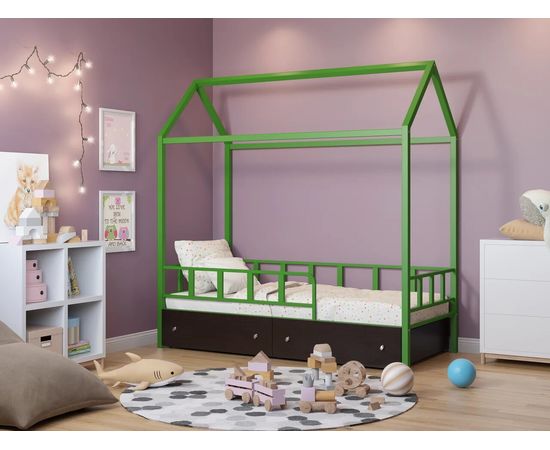 Кровать-домик Риччи с ящиками, КОД:4s-richi/y, images №14, magsale.ru