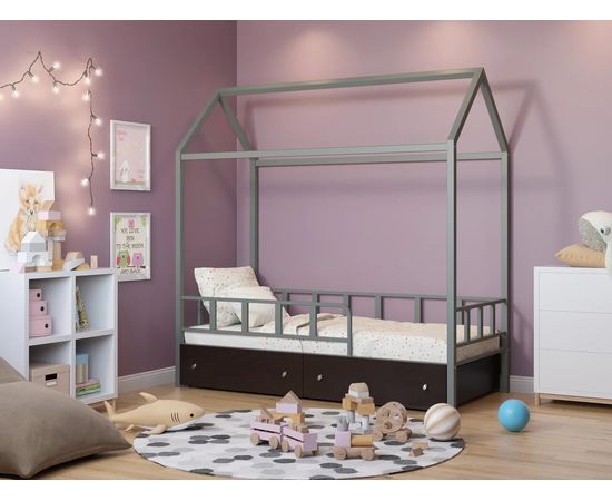 Кровать-домик Риччи с ящиками, КОД:4s-richi/y, images №15, magsale.ru