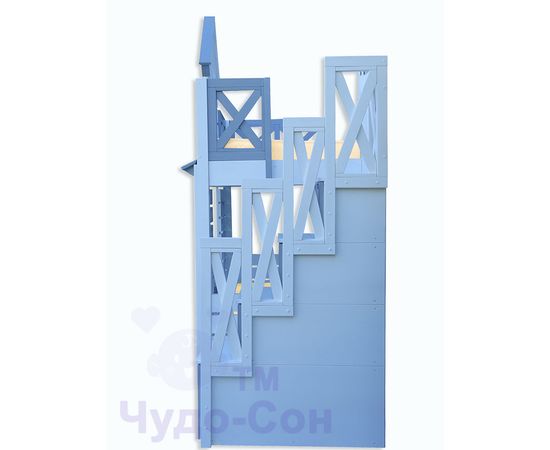 Двухъярусная кровать домик из сосны Терем Люкс с лестницей, КОД:33006, images №8, magsale.ru Двухъярусная кровать домик из сосны Терем Люкс с лестницей, КОД:33006, images №8, magsale.ru
