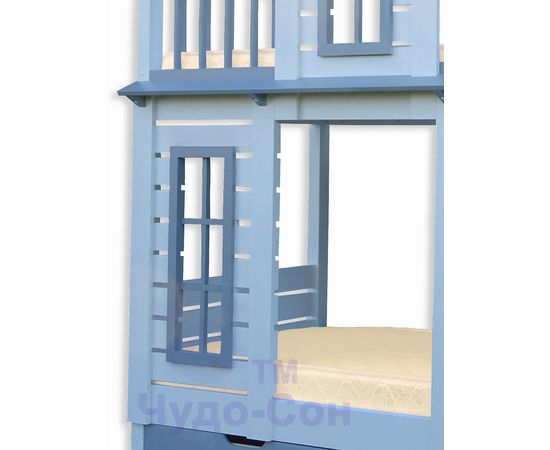 Двухъярусная кровать домик из сосны Терем, КОД:33011, images №2, magsale.ru Двухъярусная кровать домик из сосны Терем, КОД:33011, images №2, magsale.ru