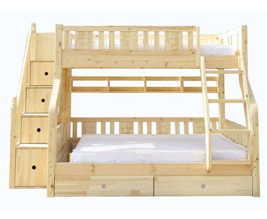 Двухъярусная кровать из сосны с полкой Веста, КОД:33990, images №2, magsale.ru Двухъярусная кровать из сосны с полкой Веста, КОД:33990, images №2, magsale.ru