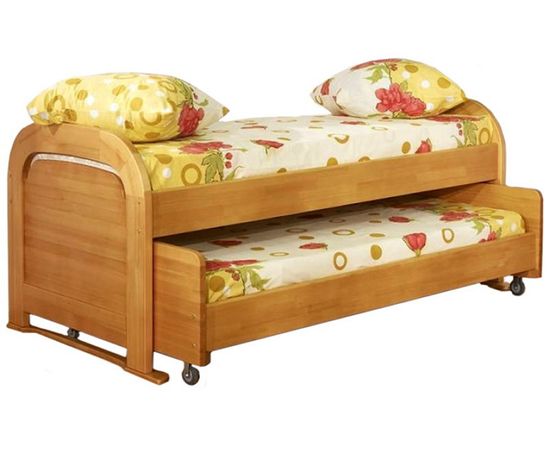 Двухъярусная раздвижная кровать из сосны Мурзилка, КОД:VMK327, images №1, magsale.ru