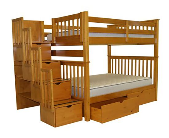 Двухъярусная кровать из сосны Атланта-2 с ящиками, КОД:VMK266, images №1, magsale.ru