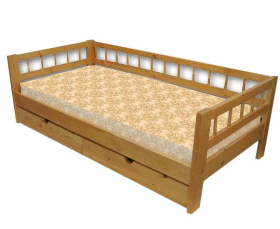 Детская кровать из дерева с ящиками Каспер, КОД:VMK375, images №3, magsale.ru