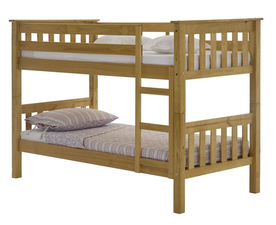 Двухъярусная кровать из массива сосны Барселона-1, КОД:VMK278, images №1, magsale.ru