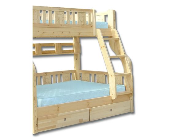 Двухъярусная кровать из сосны с полкой Веста-1, КОД:33499, images №3, magsale.ru Двухъярусная кровать из сосны с полкой Веста-1, КОД:33499, images №3, magsale.ru