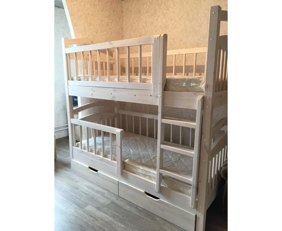 Двухъярусная кровать из сосны Стелла ЛЮКС, КОД:VMK273, images №4, magsale.ru