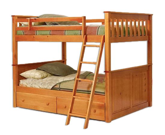 Двухъярусная кровать из сосны Громада (съёмная лестница), КОД:VMK179, images №2, magsale.ru