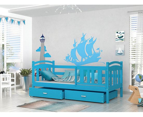 Детская кровать из массива сосны Скаут-5, КОД:VTS3138, images №5, magsale.ru