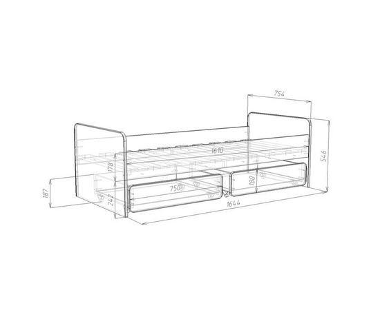 Детская кровать Легенда-27.1 белая, КОД:LG068, images №2, magsale.ru Детская кровать Легенда-27.1 белая, КОД:LG068, images №2, magsale.ru